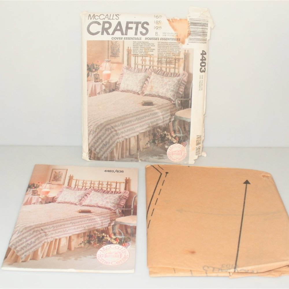 1992 McCall's Crafts COVER ESSENTIALS McCall's Pattern #4403 Sewing Pattern